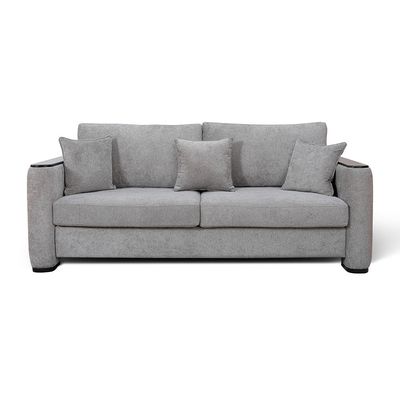 Seville 3 Seater Fabric Sofa - Ash Grey
