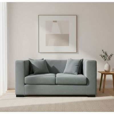 Barcelona 2 Seater Fabric Sofa - Grey