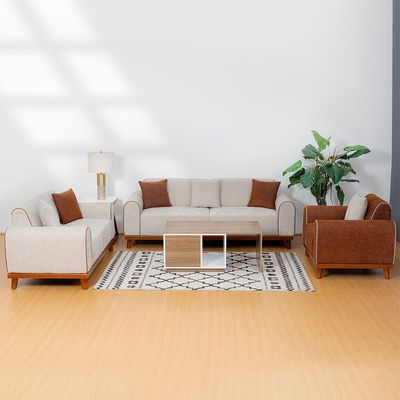 Retiro 1 Seater Fabric Sofa - Tan