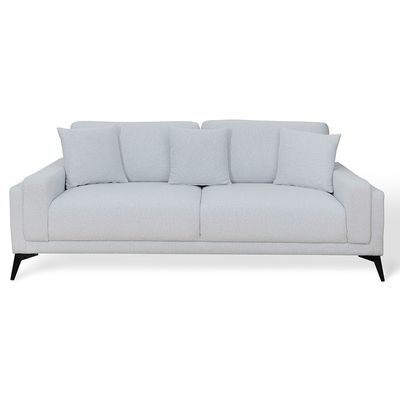 Sagrada 3 Seater Fabric Sofa - Light Grey