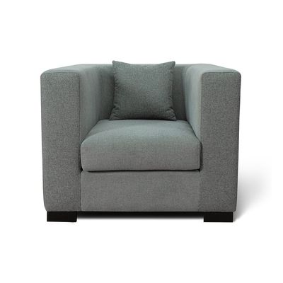 Barcelona 1 Seater Fabric Sofa - Grey