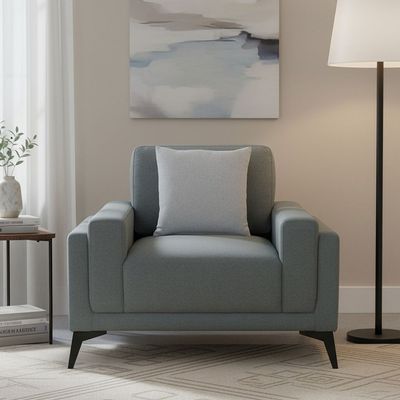 Sagrada 1 Seater Fabric Sofa - Dark Grey