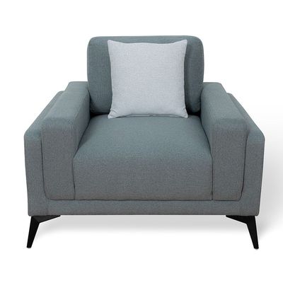 Sagrada 1 Seater Fabric Sofa - Dark Grey