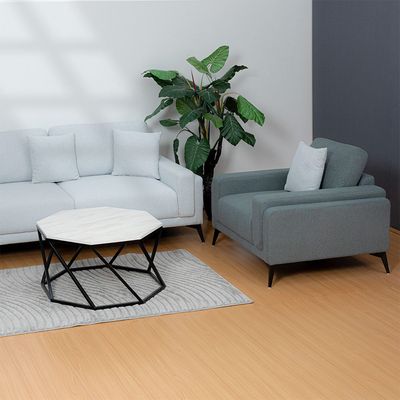 Sagrada 1 Seater Fabric Sofa - Dark Grey