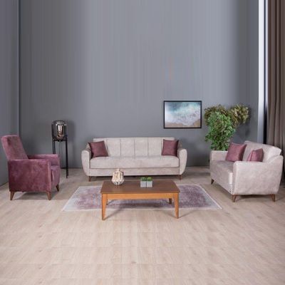 King 1-Seater Fabric Sofa