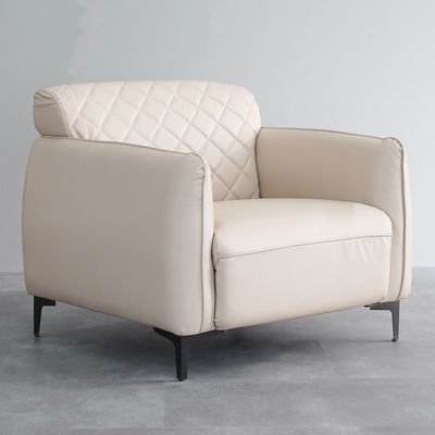 Pvc 1 Seater Sofa-Beige