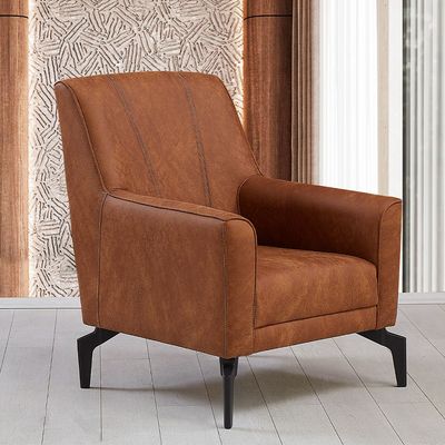 New Bella 1 Seater Fabric Sofa - Tan