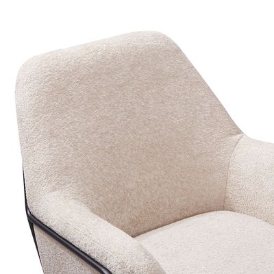 Akira 1 Seater Fabric  Accent Chair - Beige