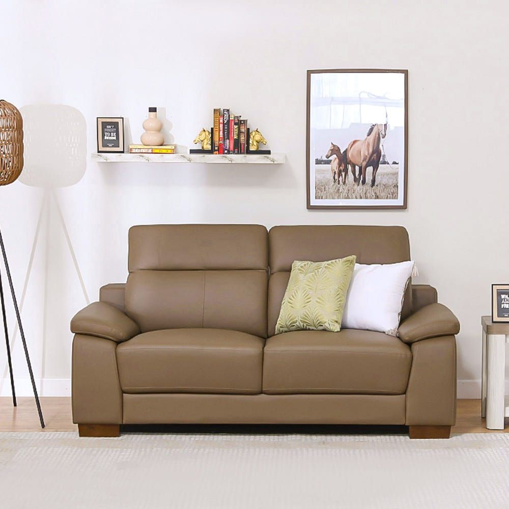 Half leather outlet sofa