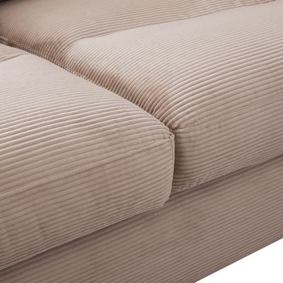 فريد أريكة من القماش 2 - مقعد - بني فاتح