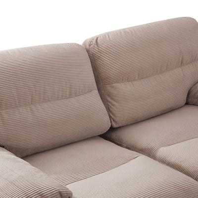 فريد أريكة من القماش 2 - مقعد - بني فاتح