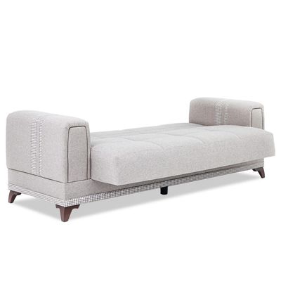 Krist 3 Seater Fabric Sofa - Beige