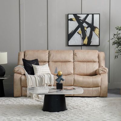 Aegon 3-Seater Recliner- Beige