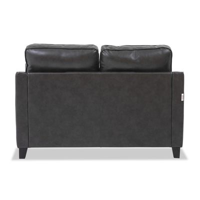 Margarita Airleather Two Seater Sofa - Dark Grey