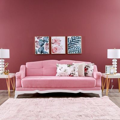 Linda 3-Seater Fabric Sofa