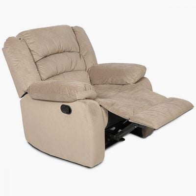 Damian Fabric Recliner Sofa 1S - Beige