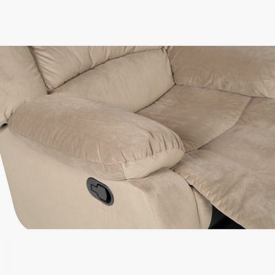 Damian Fabric Recliner Sofa 1S - Beige