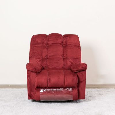 Simone Fabric Recliner Sofa 1S - Red