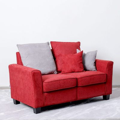 Alessandra 3+2+1 Fabric Sofa Set - Red