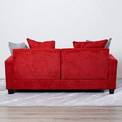 Alessandra 3+2+1 Fabric Sofa Set - Red