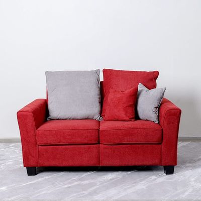 Alessandra 3+2+1 Fabric Sofa Set - Red