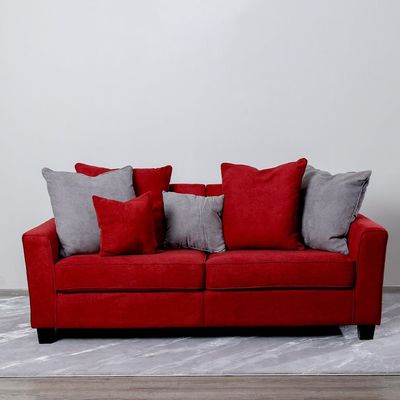 Alessandra 3+2+1 Fabric Sofa Set - Red