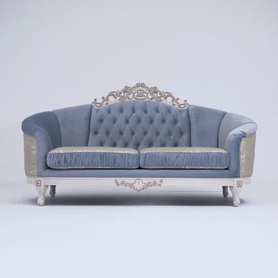 Maricar Fabric Classic Sofa 3S - Cream/Gray