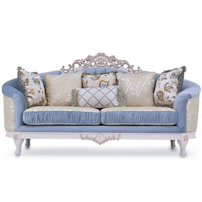 Maricar Fabric Classic Sofa 3S - Cream/Gray