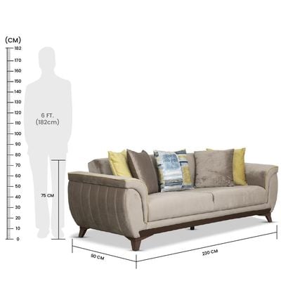 Ada 3+1+1 Fabric Sofa Set