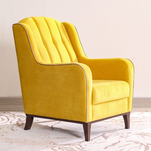 Ada 3+1+1 Fabric Sofa Set - Olive Yellow/Green