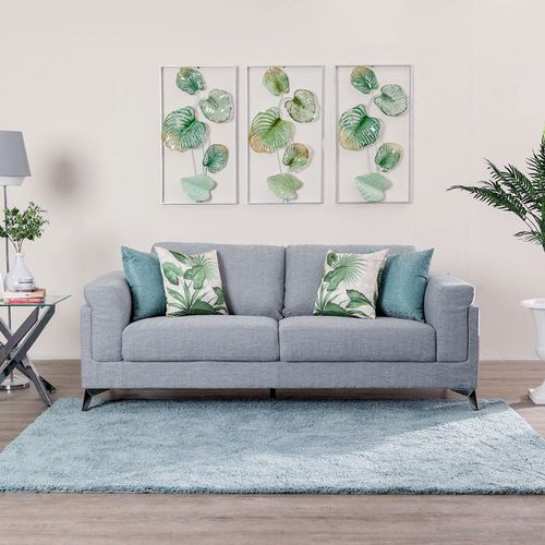 Oliver 3-Seater Fabric Sofa