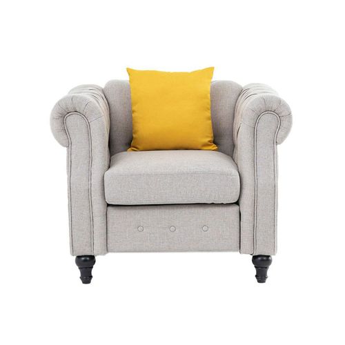 David 1-Seater Fabric Sofa