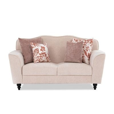 Eunice 2 Seater Fabric Sofa - Cream