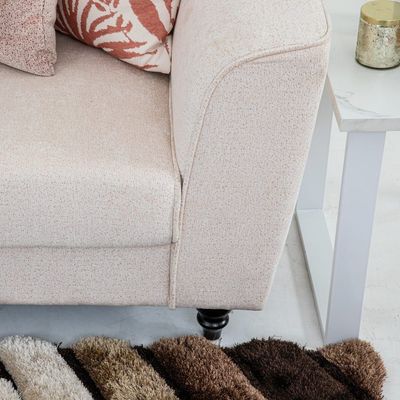 Eunice 2 Seater Fabric Sofa - Cream