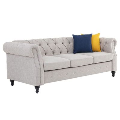 David 3-Seater Fabric Sofa