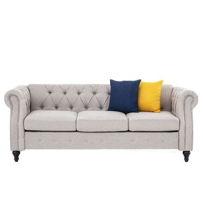 David 3-Seater Fabric Sofa