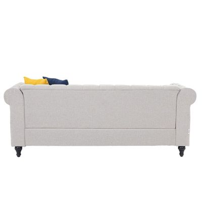 David 3-Seater Fabric Sofa