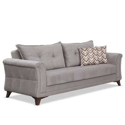 Sapanca Three Seater Fabric Sofa - Beige