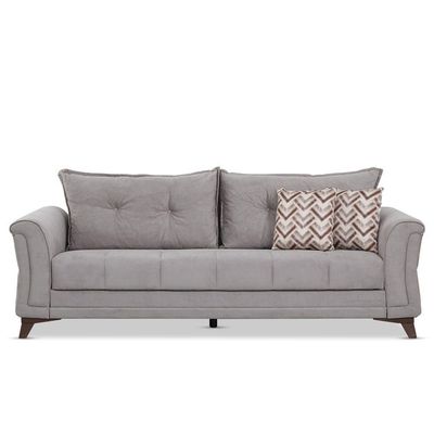 Sapanca Three Seater Fabric Sofa - Beige