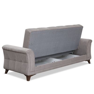 Sapanca Three Seater Fabric Sofa - Beige