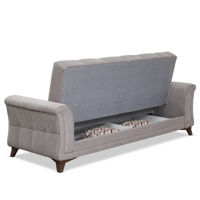 Sapanca Three Seater Fabric Sofa - Beige