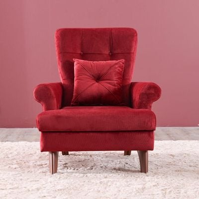 Perla 1-Seater Fabric Sofa