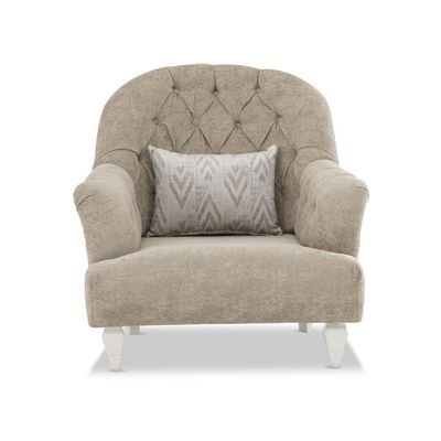 Legend 1 Seater Fabric Sofa - Moss Beige