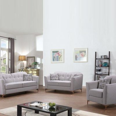 Alermo 1 Seater Fabric Sofa - Oatmeal