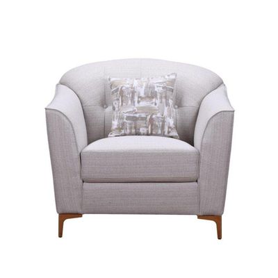 Alermo 1 Seater Fabric Sofa - Oatmeal