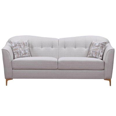 Alermo 3 Seater Fabric Sofa - Oatmeal