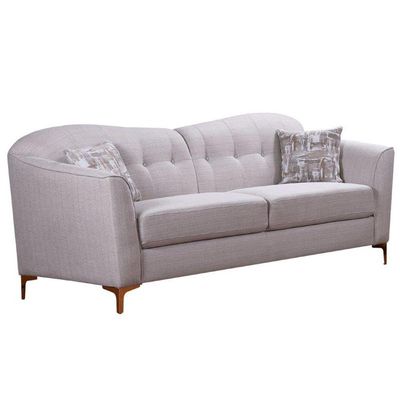 Alermo 3 Seater Fabric Sofa - Oatmeal