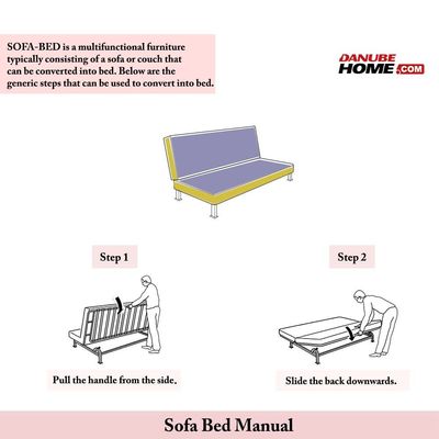 Arya 2-Seater Fabric Sofa Bed