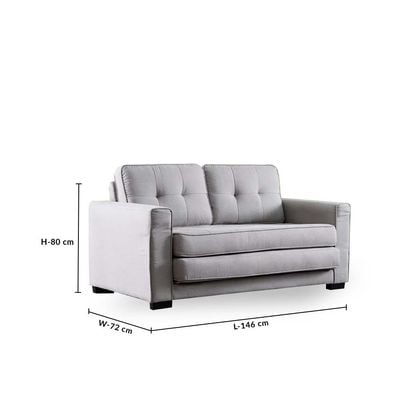 Arya 2-Seater Fabric Sofa Bed