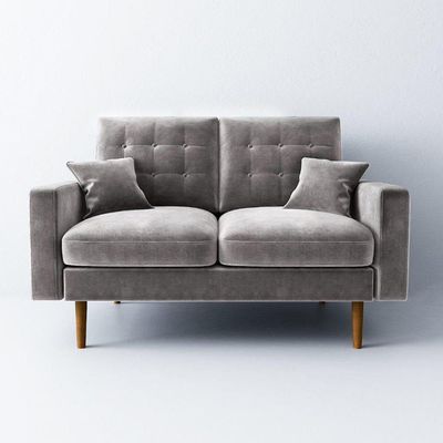 Norden 2 Seater Fabric Sofa - Cool Grey